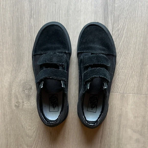 Vans Kids Black Velcro Sneakers - Picture 3 of 7